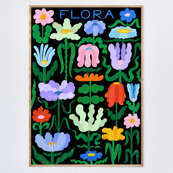 Flora On Black